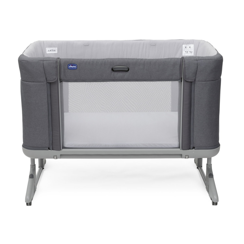Chicco Next2Me Forever - приставне ліжечко 3в1, дитячий манеж (0-4 років, до 22 кг) • Slate Grey