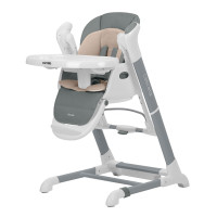 Carrello Cascata CRL-10303/1 - krzesełko do karmienia, bujaczek z pilotem (0-36 mc) • Space Grey