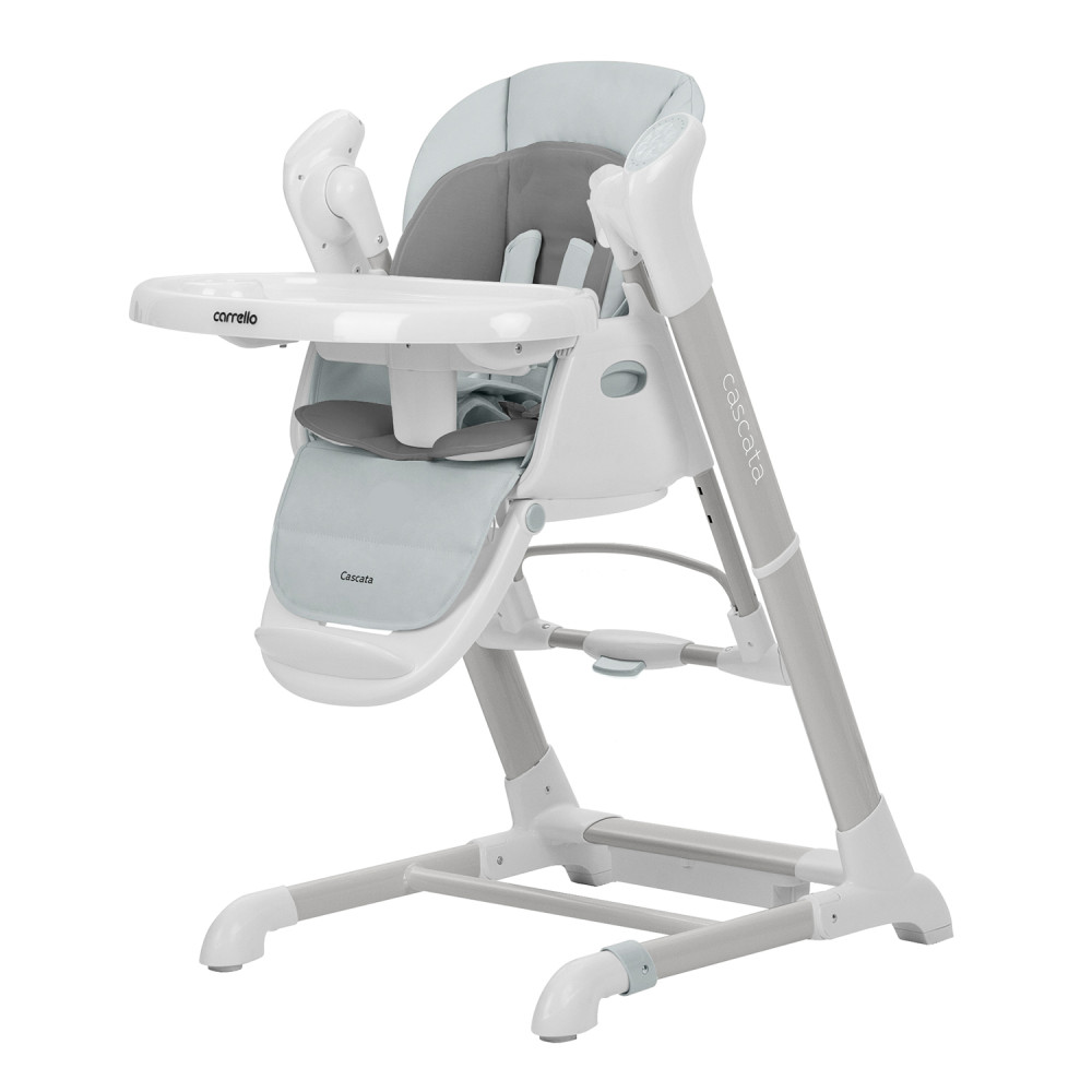 Carrello Cascata CRL-10303 - стільчик для годування, гойдалка з пультом (0-36 міс) • Ash Grey