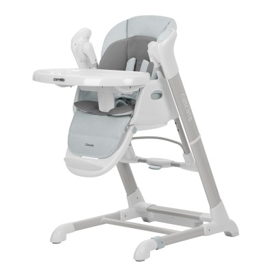 Carrello Cascata CRL-10303 - krzesełko do karmienia 3w1, bujaczek z pilotem (0-36 mc) • Ash Grey