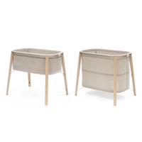 Stokke Snoozi - łóżeczko dla niemowląt, kołyska (od 0 do 9 mc) • Sandy Beige