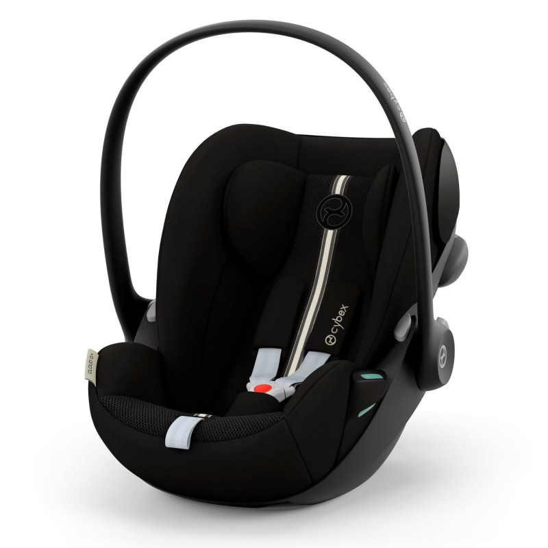 Cybex Cloud G i-Size - rozkładany, obrotowy fotelik samochodowy dla niemowląt, nosidełko (40 - 87 cm) • Moon Black Plus