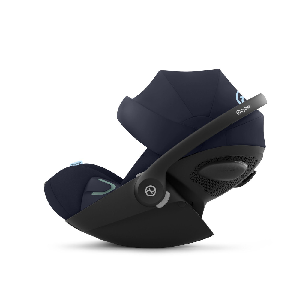 Cybex Cloud G i-Size - розкладне, поворотне автокрісло для немовля (40 - 87 см) з базою Cybex Base G • Ocean Blue Plus
