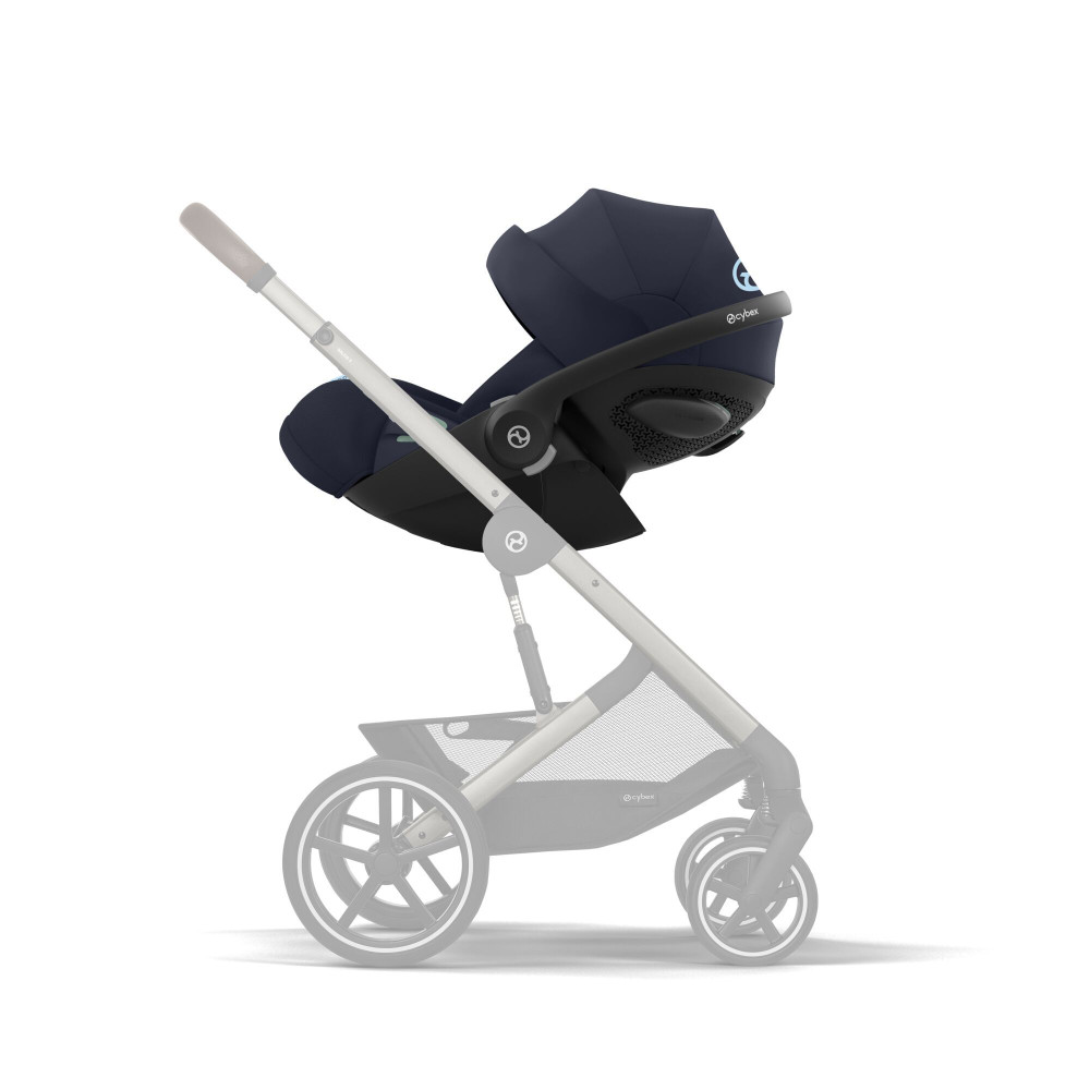 Cybex Cloud G i-Size - розкладне, поворотне автокрісло для немовля (40 - 87 см) з базою Cybex Base G • Ocean Blue Plus