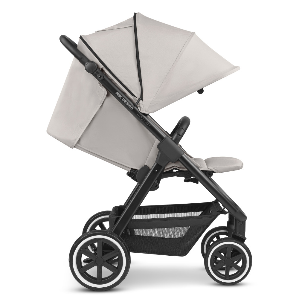 ABC Design Avus Air - wózek spacerowy / lekka spacerówka z pompowanymi kołami • Powder
