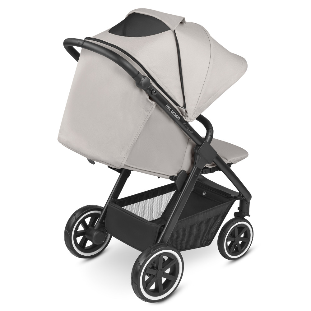 ABC Design Avus Air - wózek spacerowy / lekka spacerówka z pompowanymi kołami • Powder