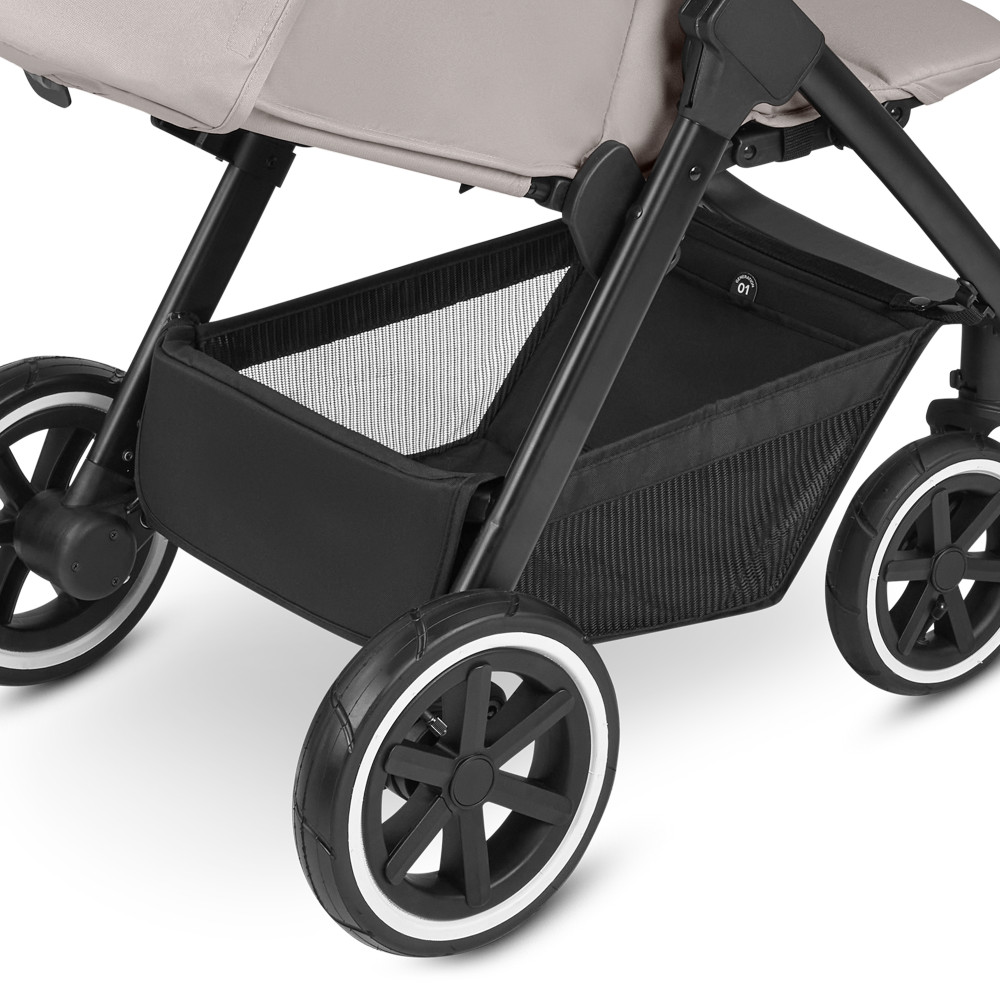 ABC Design Avus Air - wózek spacerowy / lekka spacerówka z pompowanymi kołami • Powder