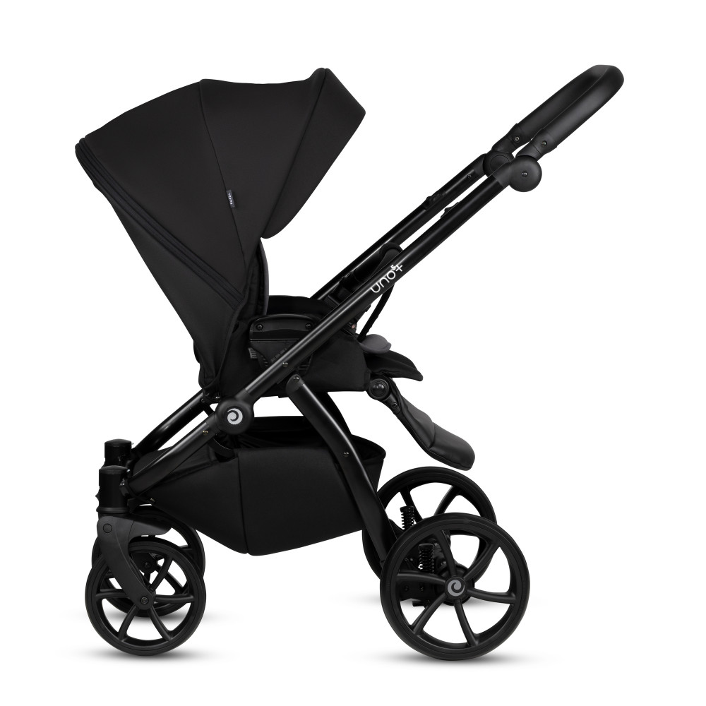 Tutis UNO 5+ дитяча коляска 2в1 • 100 Charcoal