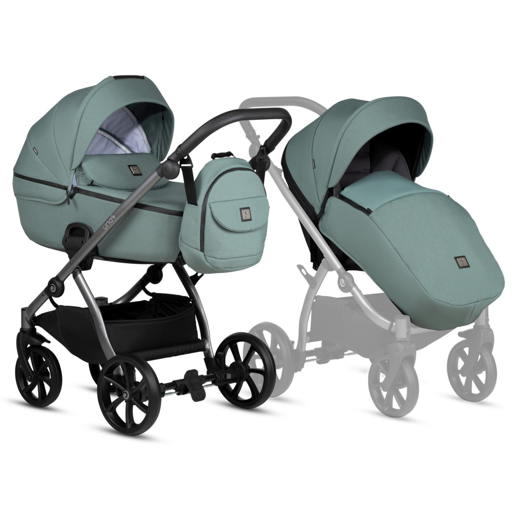 Tutis UNO 5+ дитяча коляска 2в1 • 143 Menta