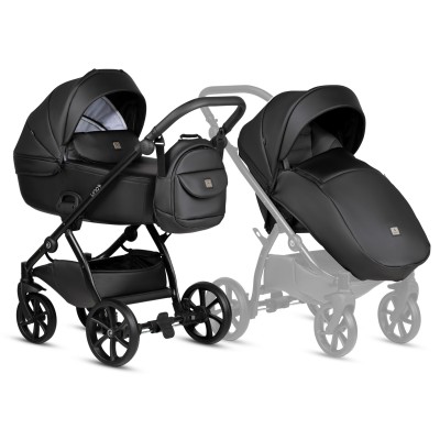 Tutis UNO 5+ дитяча коляска 2в1 • 699 Jet Black