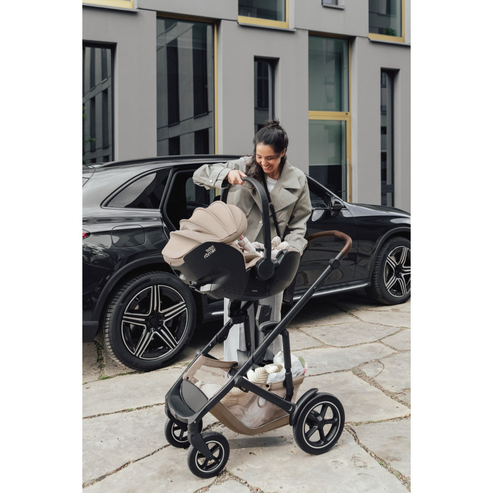 Britax Römer Smile 5Z - wózek dziecięcy 2w1 na każdy teren, z kolekcji STYLE (wyróżnik: wentylacja z drobnej siateczki) • Teak STYLE