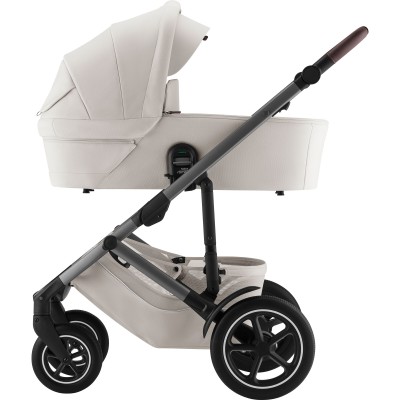 Britax Römer Smile 5Z - wózek dziecięcy 2w1 na każdy teren, z kolekcji LUX (luksusowe zrównoważone tkaniny i skórzane detale) • Soft Taupe LUX