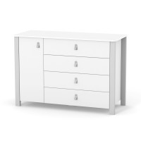 Veres Monaco 1200 - komoda dziecięca (120 cm) • White Grey