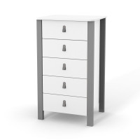 Veres Monaco 600 - komoda dziecięca, wysoka (60 cm) • White Graphite