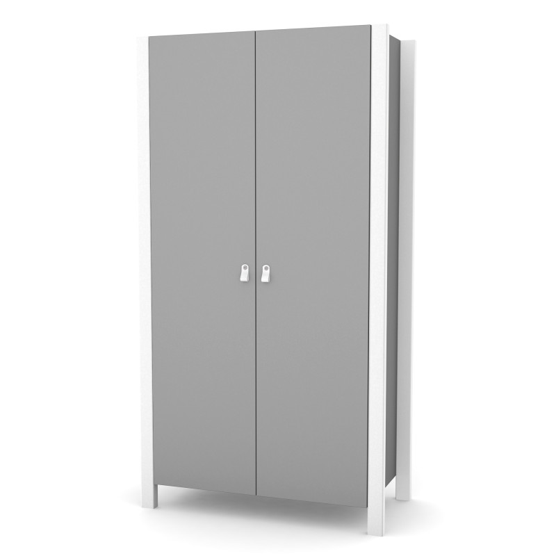 Veres Monaco 960 - szafa dziecięca, dwudrzwiowa (96х47х180 cm) • Graphite White