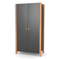 Veres Monaco 960 - szafa dziecięca, dwudrzwiowa (96x47x180 cm) • Anthracite Natural Veres Monaco 960 - szafa dziecięca, dwudrzwiowa (96x47x180 cm) • Anthracite Natural