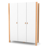 Veres Monaco 1310 - szafa dziecięca, dwudrzwiowa (96x47x180 cm) • White Natural