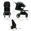 Kinderkraft Mitzy - wózek spacerowy, spacerówka na każdy teren • Ink Black