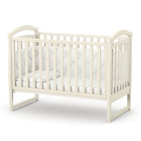 Veres LD6 - łóżeczko dziecięce z opuszczanym bokiem i gryzakiem (120x60 cm) • Beige