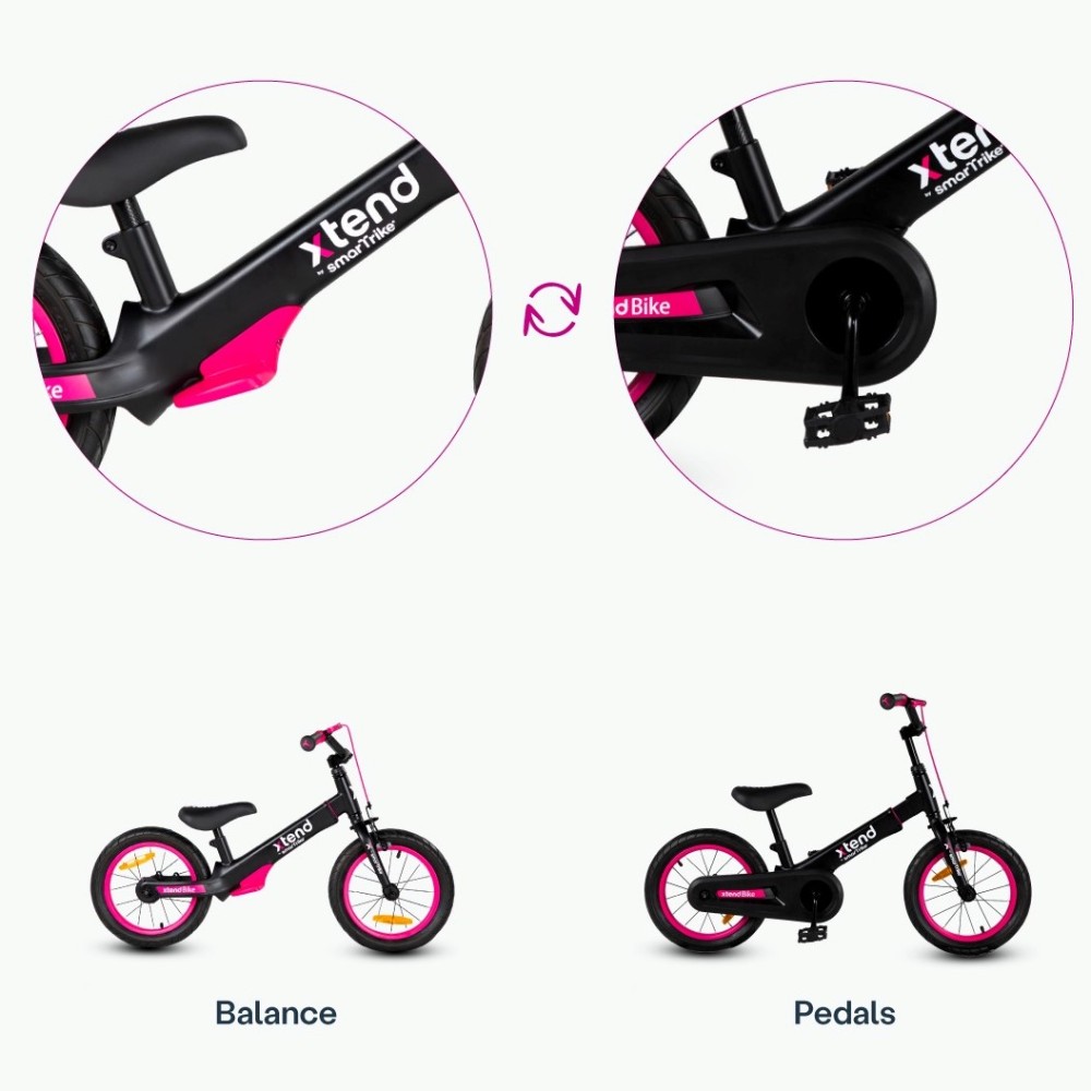 smarTrike Xtend Bike - дитячий велосипед 3в1 (3-7 років) • Pink