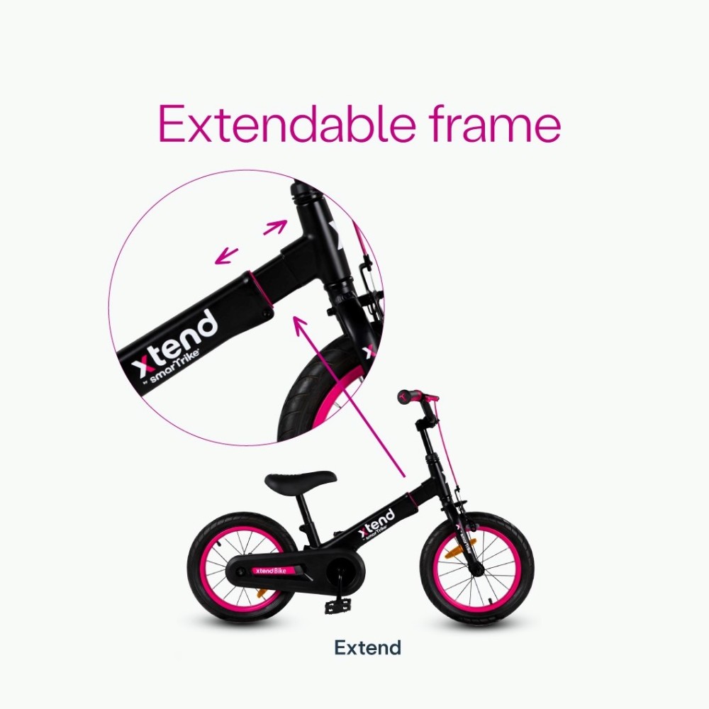 smarTrike Xtend Bike - дитячий велосипед 3в1 (3-7 років) • Pink
