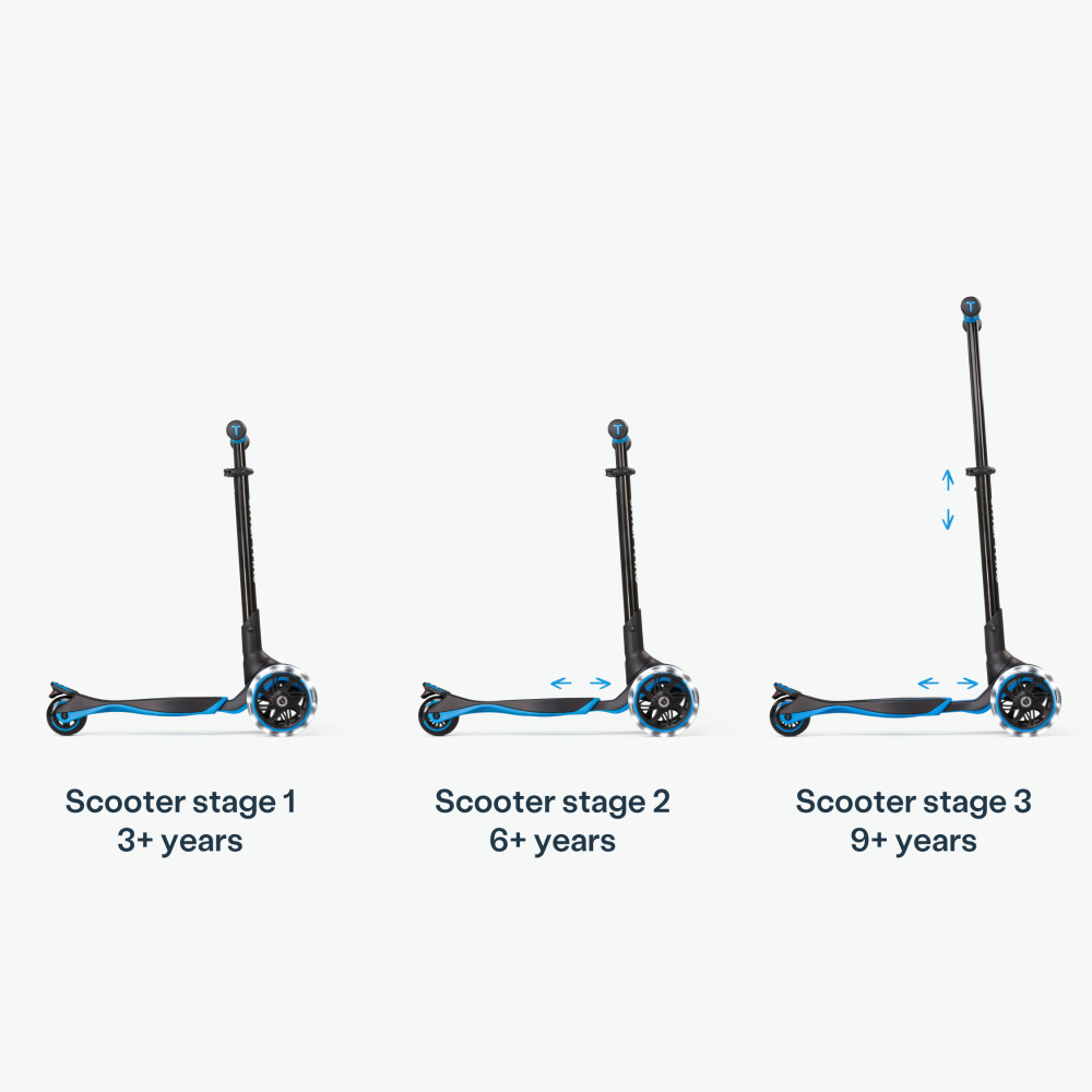 smarTrike Xtend Scooter - hulajnoga dziecięca 3w1 z regulowanym deckiem (3-12 lat) • Blue