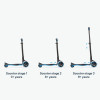 smarTrike Xtend Scooter - hulajnoga dziecięca 3w1 z regulowanym deckiem (3-12 lat) • Blue