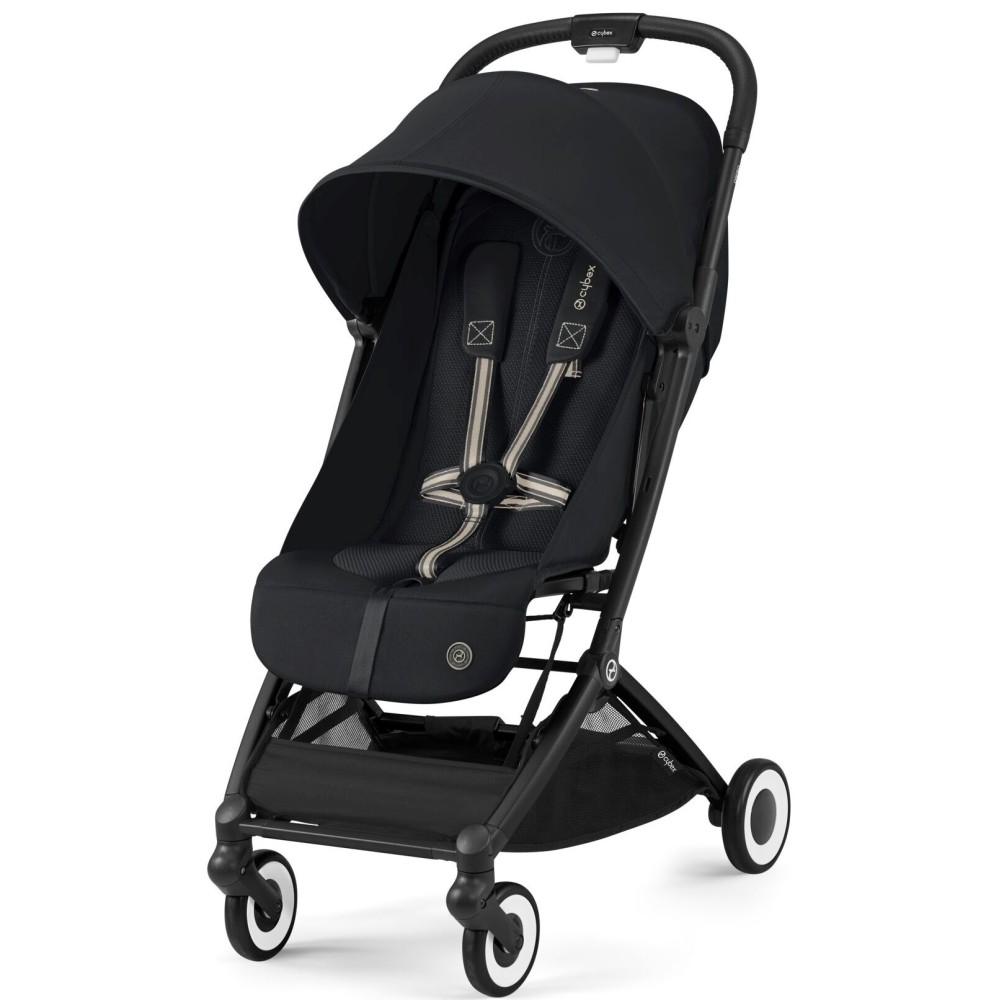 Cybex Orfeo - легка прогулянкова коляска, візок для подорожей, складається до розміру ручної поклажі • Magic Black