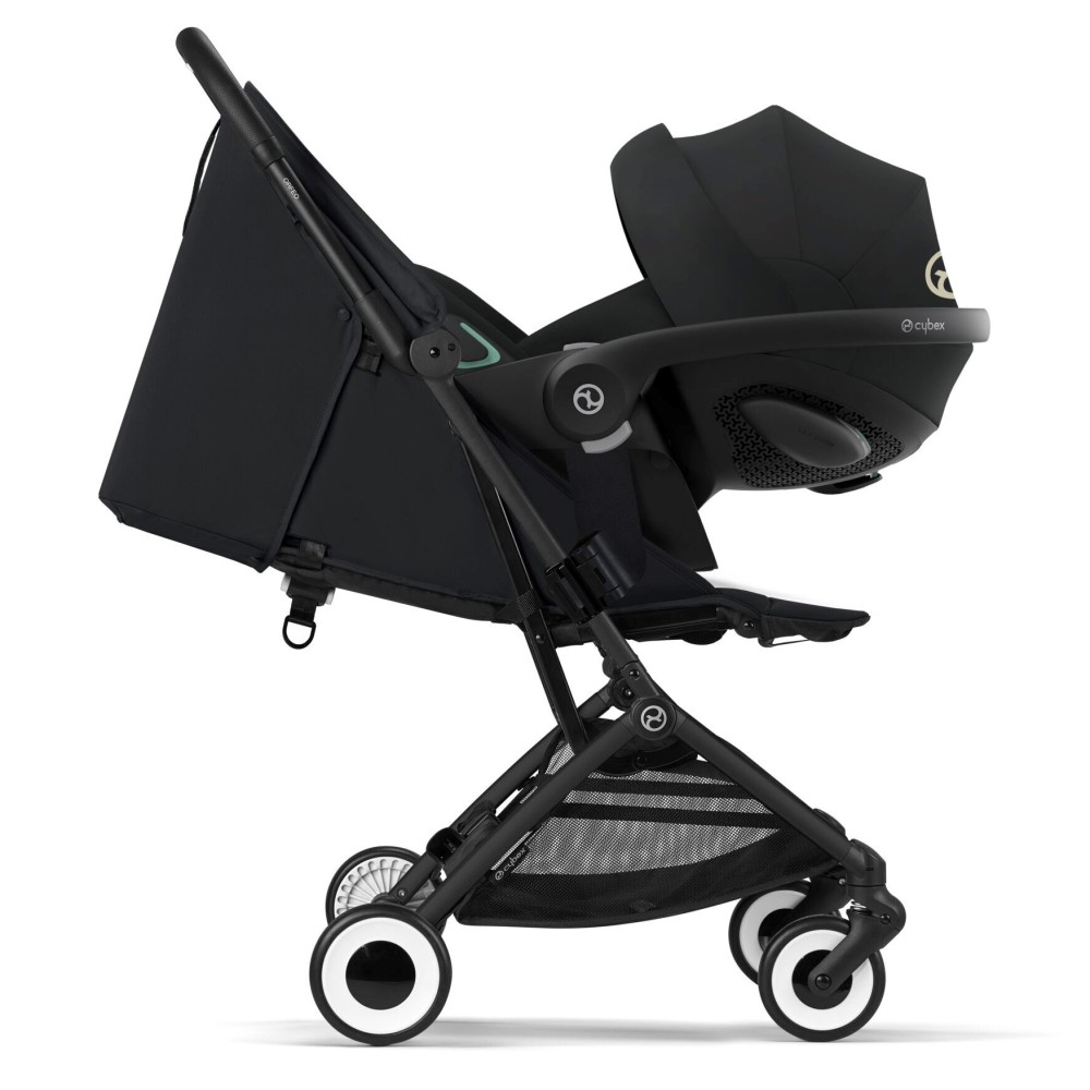 Cybex Orfeo - легка прогулянкова коляска, візок для подорожей, складається до розміру ручної поклажі • Magic Black