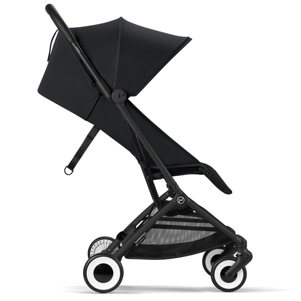 Cybex Orfeo - легка прогулянкова коляска, візок для подорожей, складається до розміру ручної поклажі • Magic Black