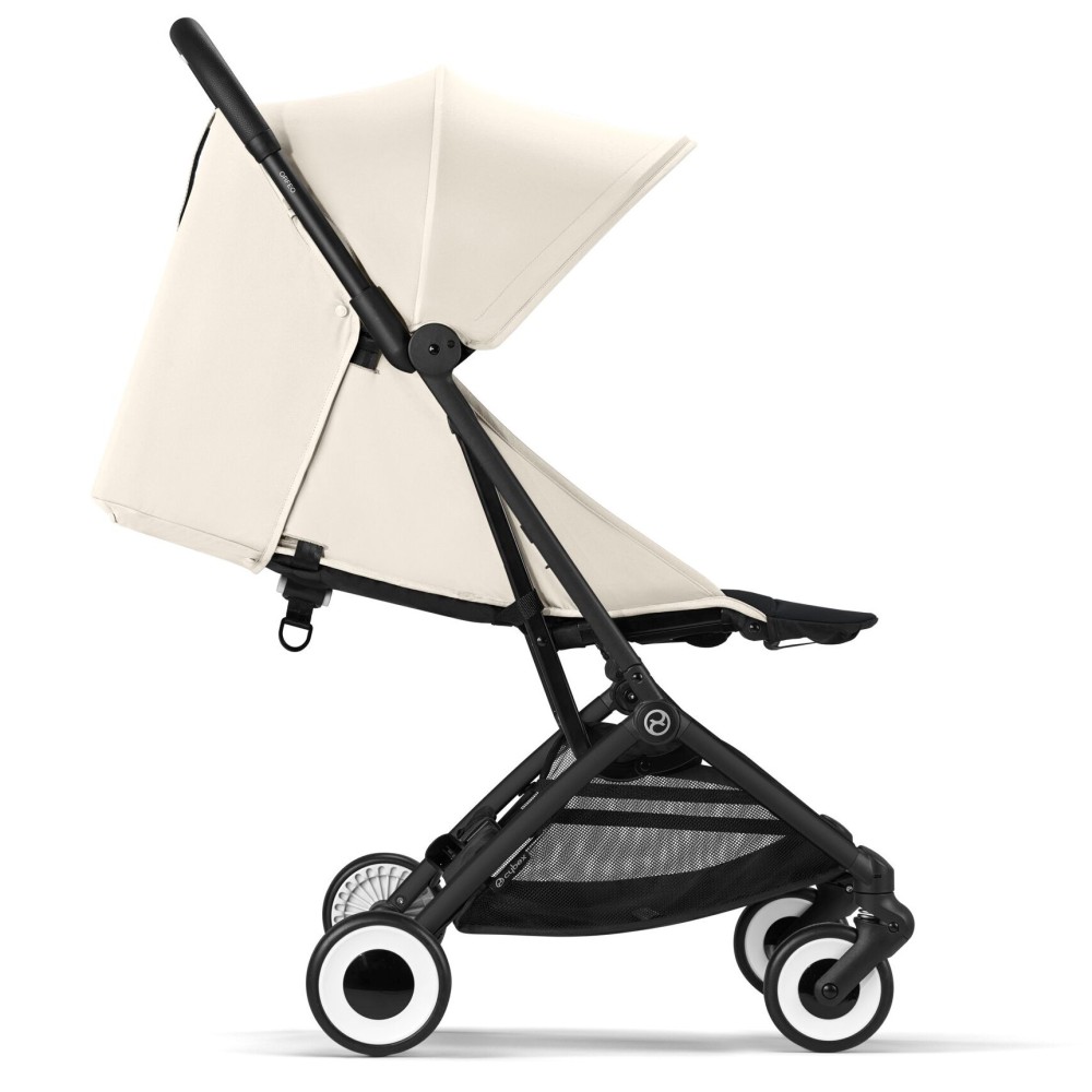 Cybex Orfeo - легка прогулянкова коляска, візок для подорожей, складається до розміру ручної поклажі • Canvas White