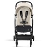 Cybex Orfeo - легка прогулянкова коляска, візок для подорожей, складається до розміру ручної поклажі • Canvas White
