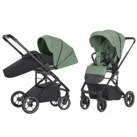 Carrello Alfa 2024 CRL-5508 - прогулянкова коляска з реверсивним сидінням • Sea Green