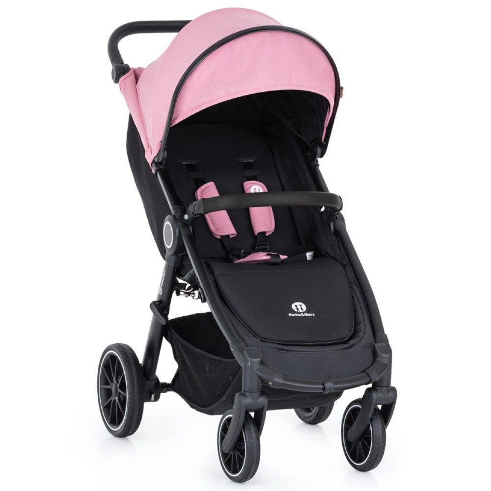 Petite Mars Street+ RWS - wózek spacerowy / spacerówka na każdy teren • Rose Pink Black