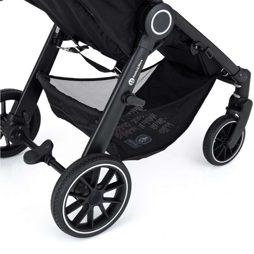 Petite Mars Street+ RWS - wózek spacerowy / spacerówka na każdy teren • Rose Pink Black