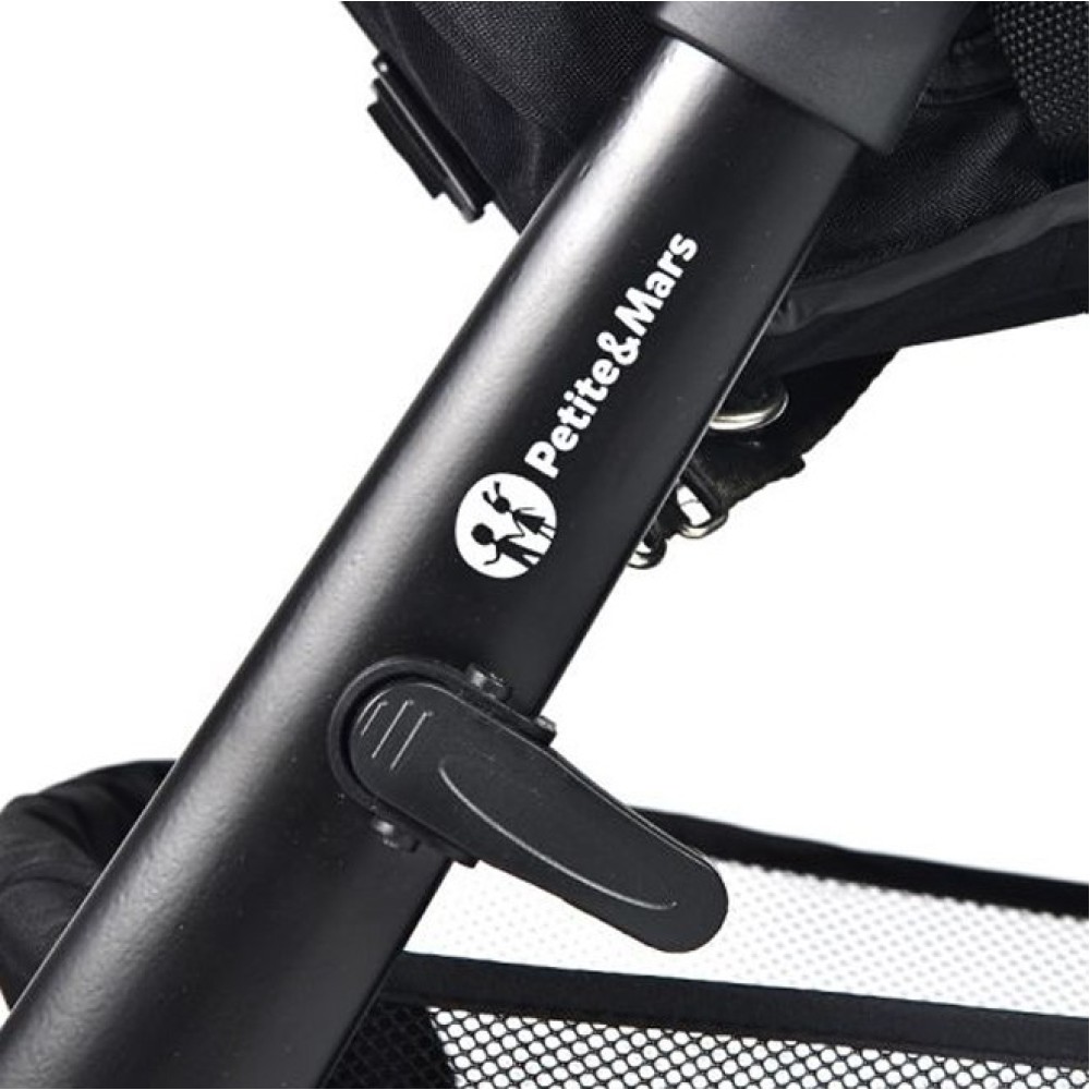 Petite Mars Street+ RWS - wózek spacerowy / spacerówka na każdy teren • Rose Pink Black