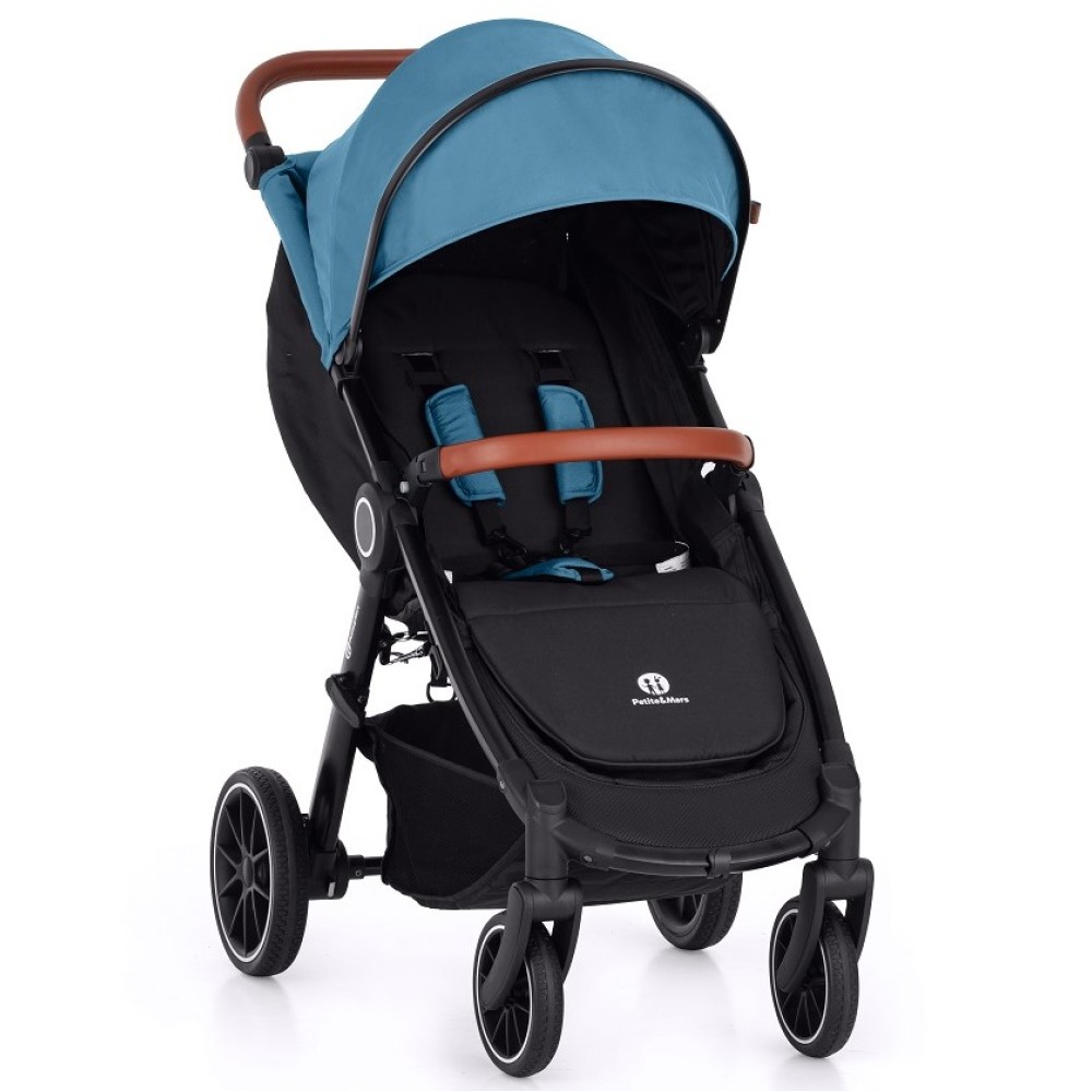 Petite Mars Street+ RWS - wózek spacerowy / spacerówka na każdy teren • Ocean Blue Oak