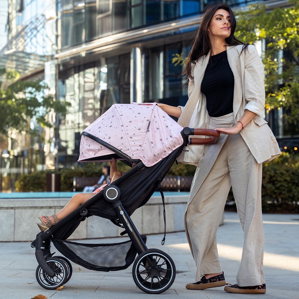 Petite Mars Street+ RWS Limited 100 Oak - wózek spacerowy / spacerówka na każdy teren • Tenderness Oak