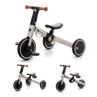 Kinderkraft 4TRIKE - складаний триколісний велосипед, велобіг 3в1 (1 - 5 років) • Сірий