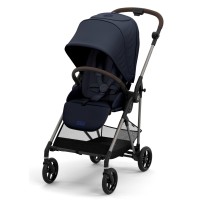 Cybex Melio - lekki wózek spacerowy/ spacerówka do miasta, odwracane siedzisko • Dark Blue