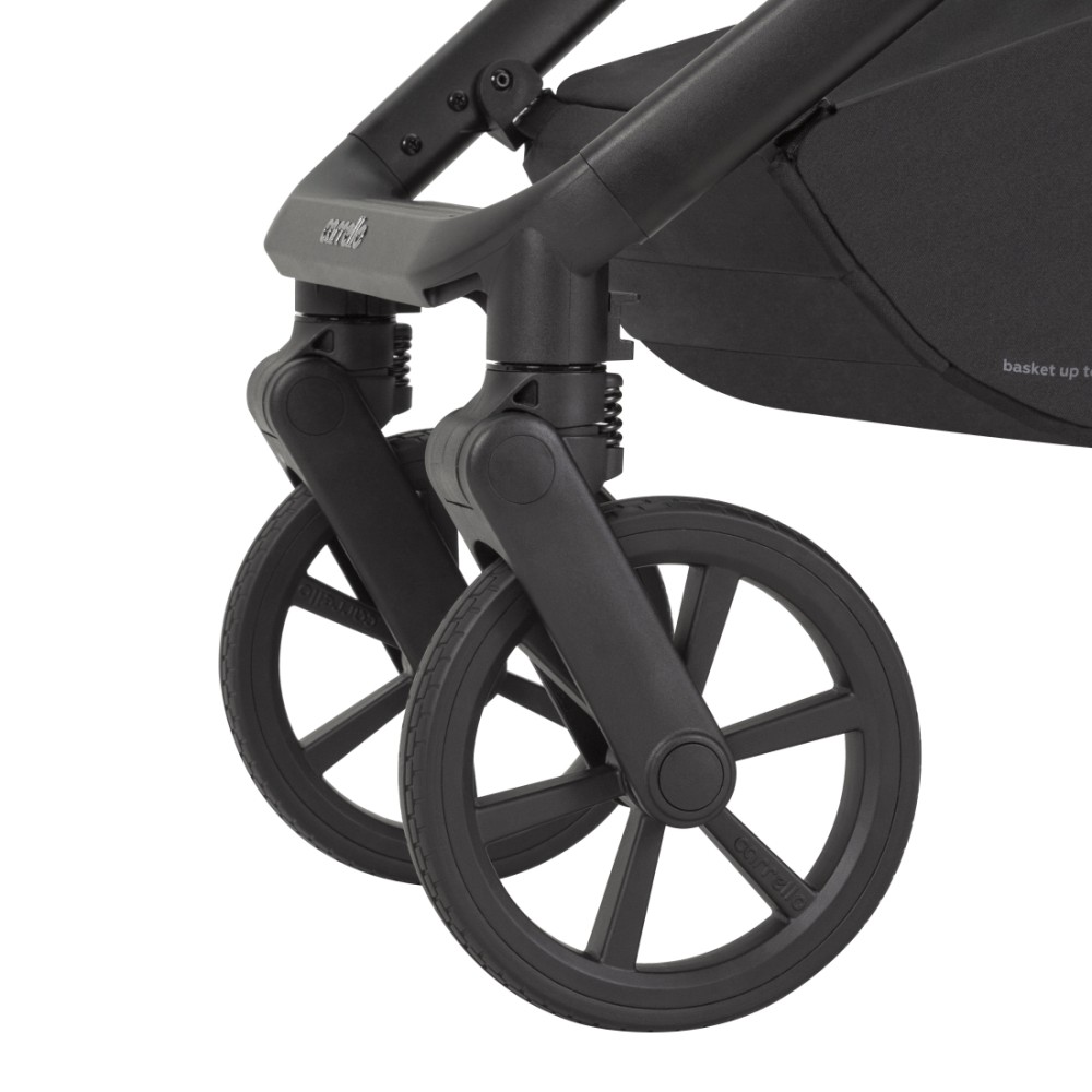 Carrello Omega Plus 2025 CRL-6540/1 - wózek dziecięcy 2w1, wózek całoroczny z lampką LED, gondola termiczna, regulacja wysokości gondoli, duże koła, rączka teleskopowa • Nova Green