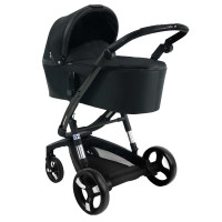 iBebe iStop - дитяча коляска 2в1 з електронним гальмом • Black IS15 Gloss