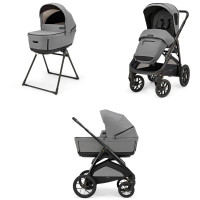 Inglesina Aptica XT Duo - дитяча коляска преміум класу 3в1 з підставкою для люльки / коляска для бездоріжжя (інноваційний матрац Welcome Pad) • Canyon Grey