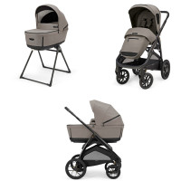 Inglesina Aptica XT Duo - wózek dziecięcy premium 3w1 z podstawką do gondoli / wózek na każdy teren (innowacyjny materacyk Welcome Pad) • Tuareg Beige