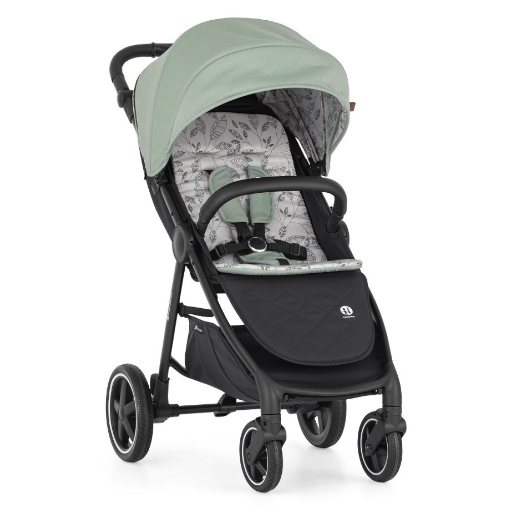 Petite Mars Royal2 - прогулянкова коляска з гумовими колесами • Black Iron Green