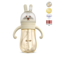 Neno Mio - butelka do karmienia 3w1 (od 6 miesięcy) • Cream