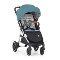 Petite Mars Royal2 - wózek spacerowy / spacerówka z gumowymi kołami • Silver Ocean Blue