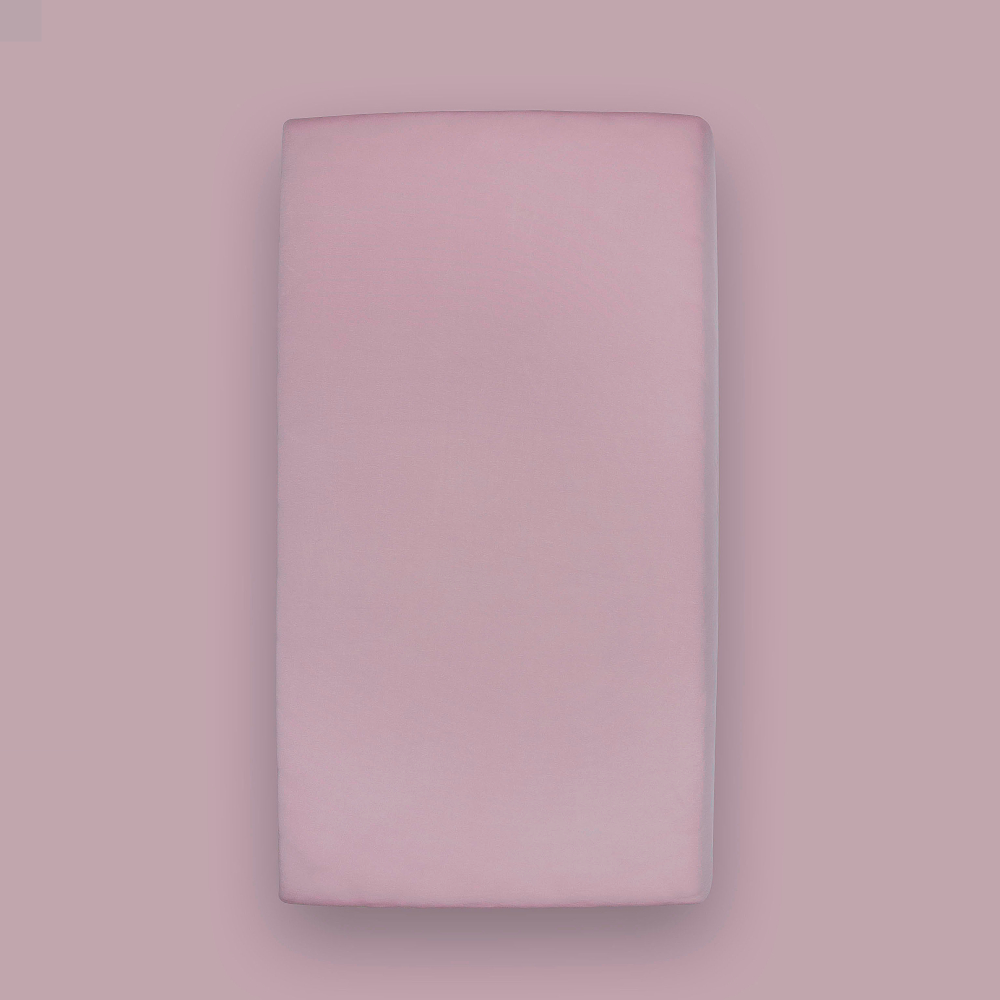 Fiki Miki - prześcieradło bambusowe z gumką do łóżeczka (120 х 60 cm) • Różowe