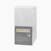 Fiki Miki - prześcieradło jersey z gumką do łóżeczka (120 х 60 cm) • Białe