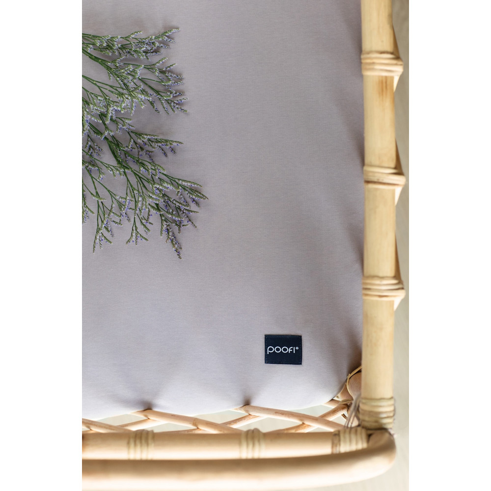 Poofi Organic Color - дитяче простирадло з органічної бавовни для ліжечка (120 х 60 см) • Lawenda